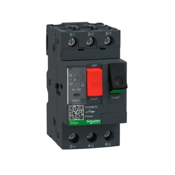 Schneider GV2ME22 3 Pole 20-25A Motor Protection Circuit Breaker