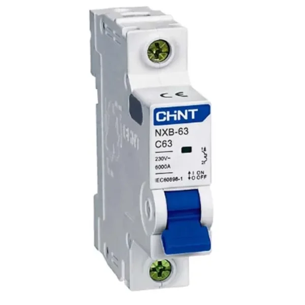 Chint NXB63-C 1 pole 6ka Miniature Circuit Breaker