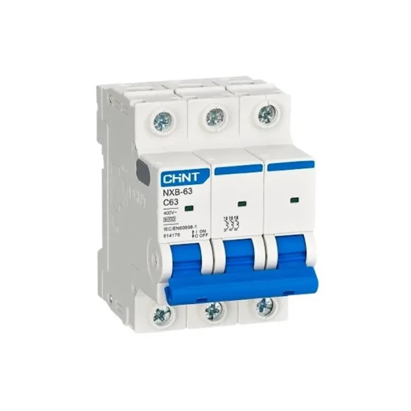 Chint NXB63-C 3 pole 6ka Miniature Circuit Breaker
