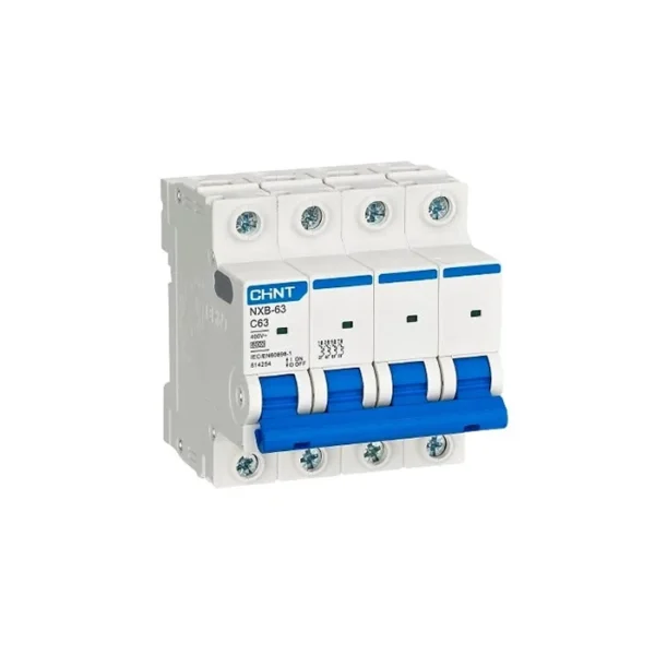 Chint NXB63-C 4 pole 6ka Miniature Circuit Breaker