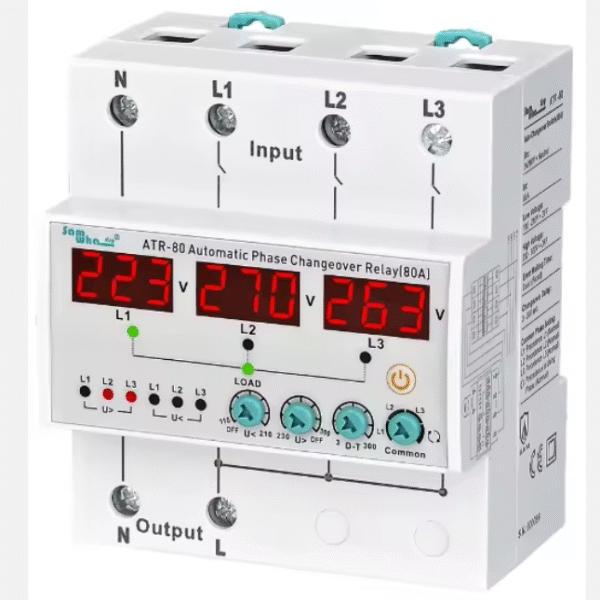SAMWHA ATR-80 100A 3 Phase Automatic Phase Transfer Switch Voltage Protection Relay