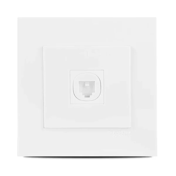 Vivace 1-2 Gang shuttered Telephone Outlet