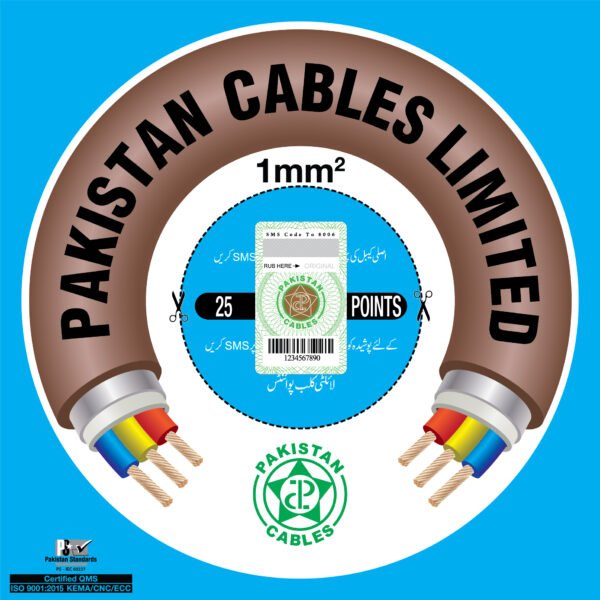 Pakistan Cables 1×1 MM² 300/500 V