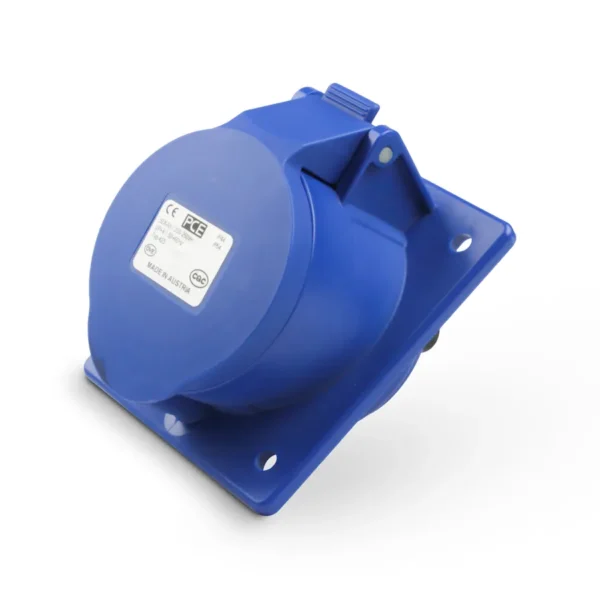 PCE 16 Amp 3-5 Pin Flanged Socket IP44