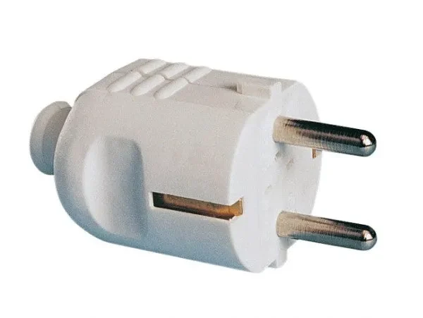 PCE 16 Amp 3 Pin Schuko Plug, White IP20
